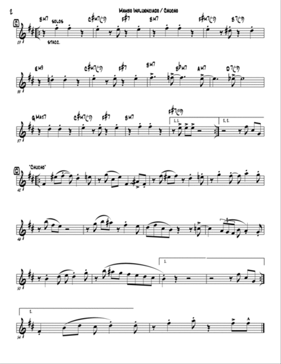 Mambo Influenciado Mambo Influenciado Jazz Ensemble scores gallery preview page 6