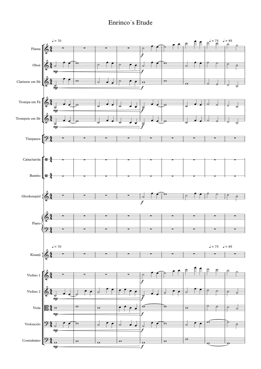 Enrinco´s Etude Full Orchestra scores gallery preview page 1