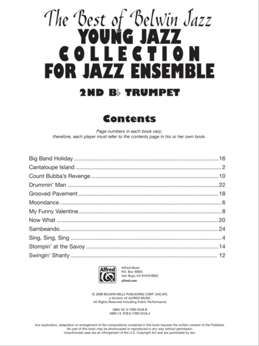 Young Jazz Collection for Jazz Ensemble Jazz Ensemble scores gallery preview page 2