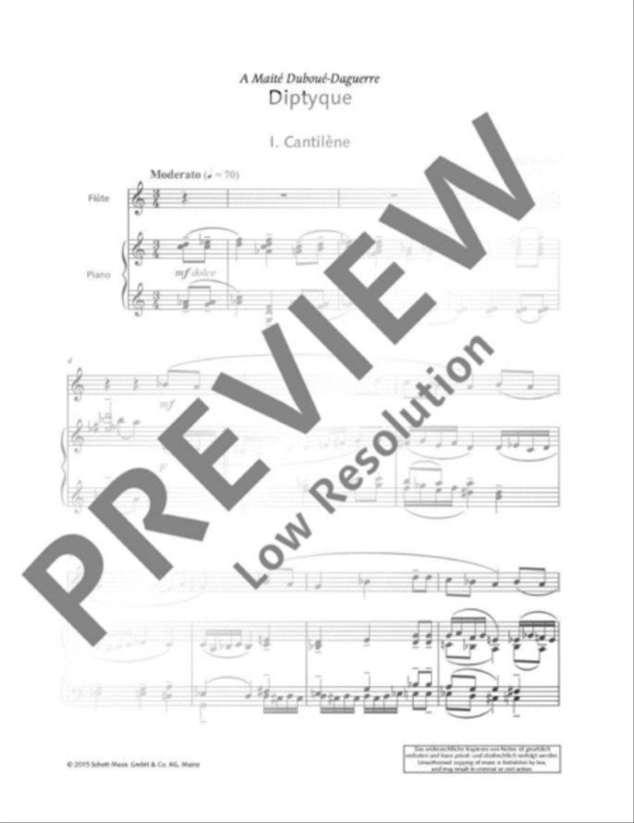 Diptyque Flute Solo scores gallery preview page 4