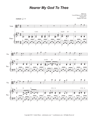 Nearer My God To Thee (Viola solo and Piano)