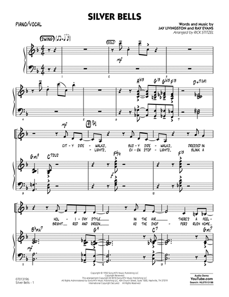 Silver Bells - Piano/Vocal