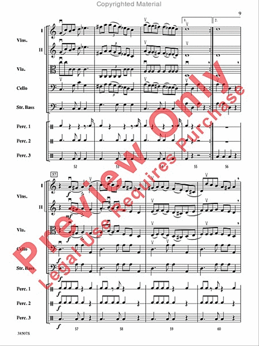 Terkisher Klezmer Fest String Orchestra scores gallery preview page 10