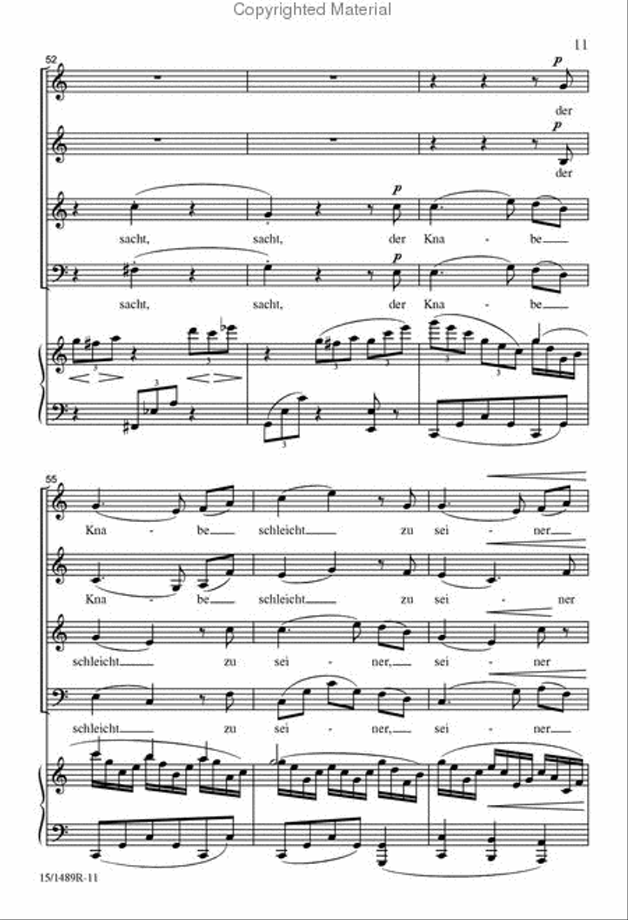 O Schöne Nacht 4-Part scores gallery preview page 10