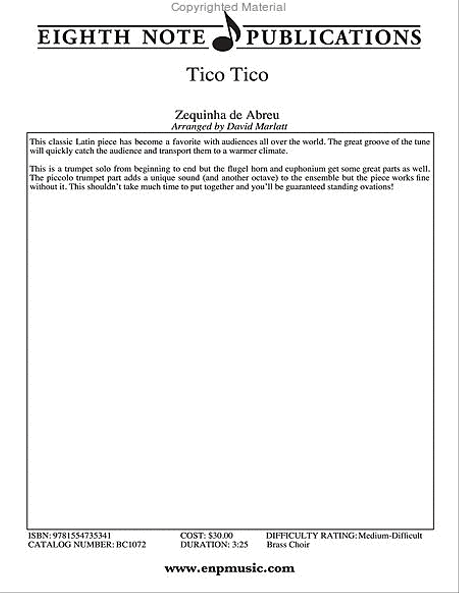 Tico Tico Small Ensemble scores gallery preview page 2