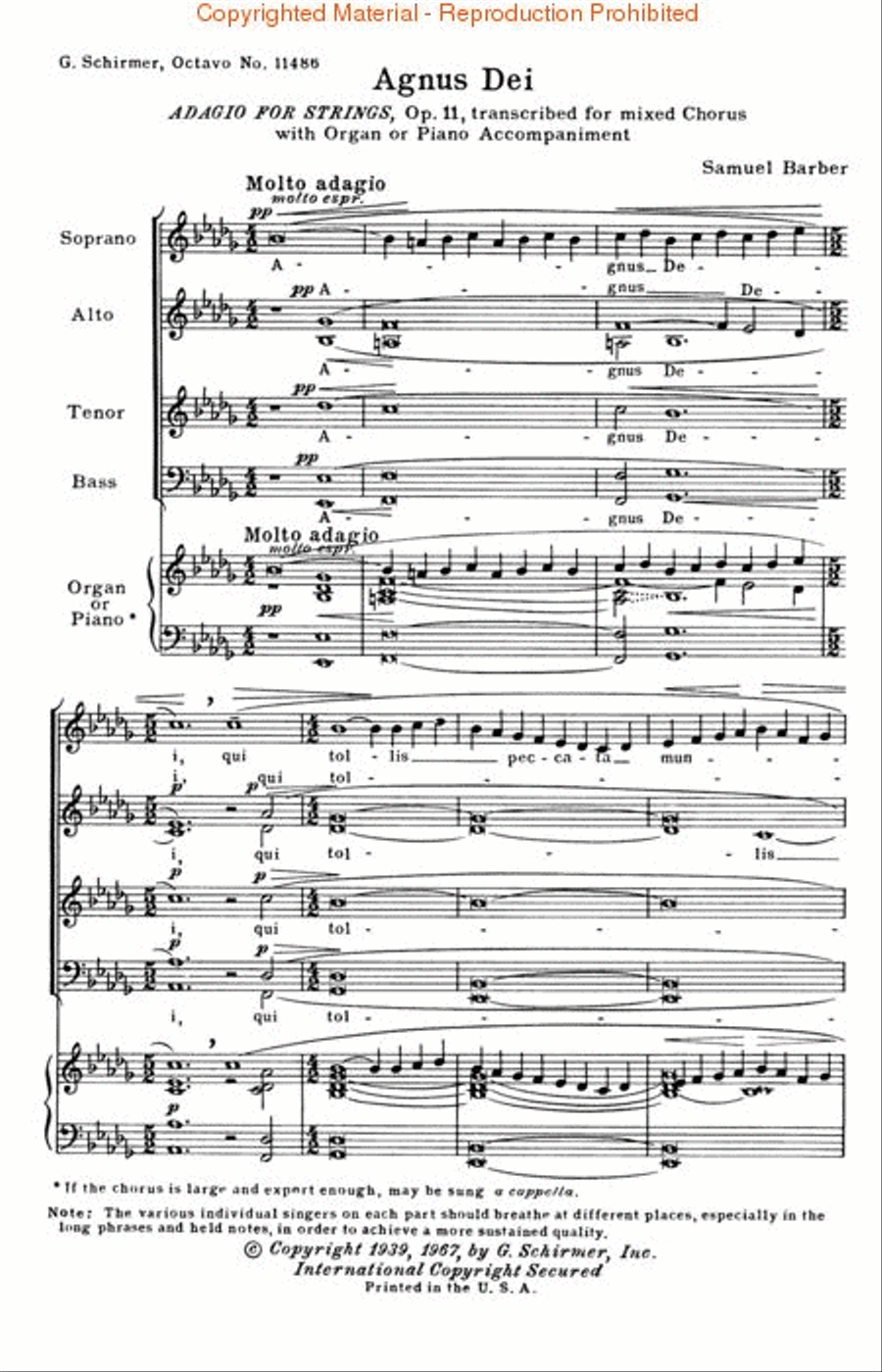 Agnus Dei: Music of Inner Harmony 4-Part scores gallery preview page 2