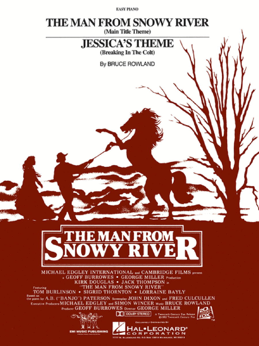 The Man From Snowy River/Jessica's Theme Easy Piano scores gallery preview page 1