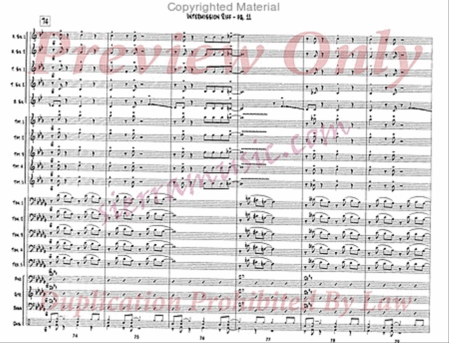 Intermission Riff Jazz Ensemble scores gallery preview page 12