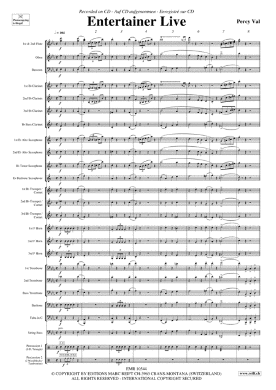 Entertainer Live Concert Band scores gallery preview page 4