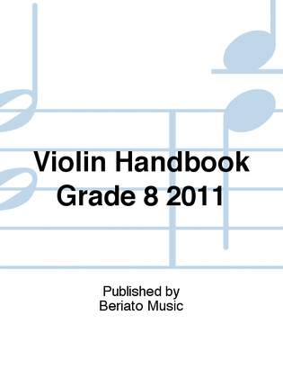 Book cover for Violin Handbook Grade 8 2011