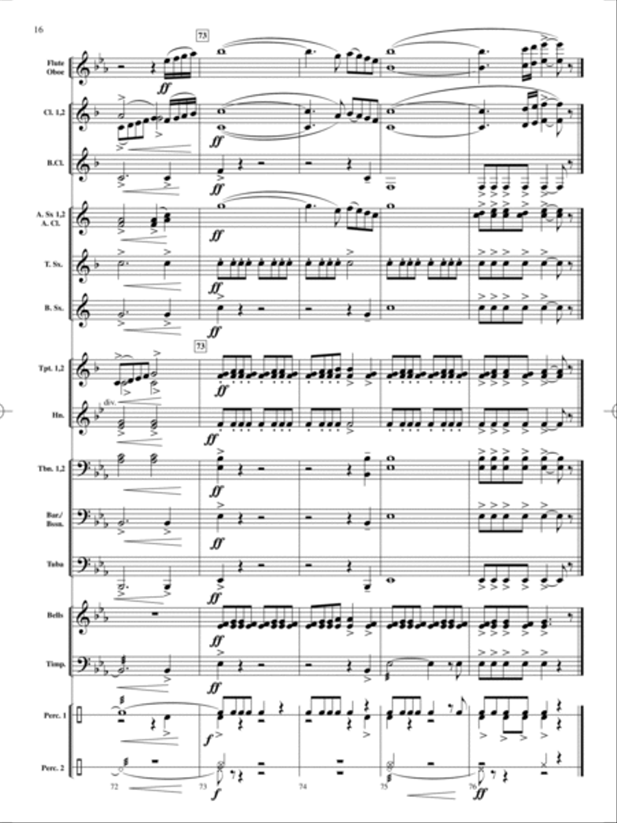 On Holiday Concert Band scores gallery preview page 17
