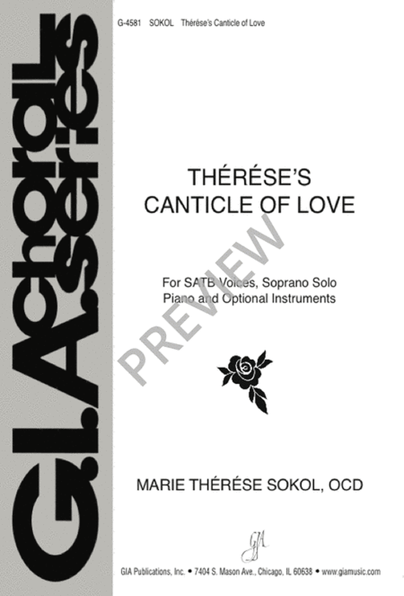 Thérèse’s Canticle of Love - SATB edition