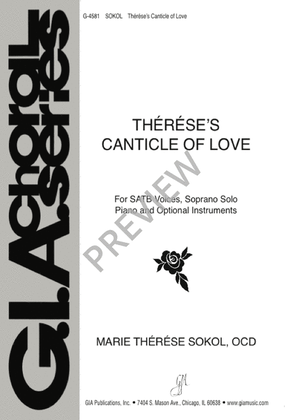 Book cover for Thérèse’s Canticle of Love - SATB edition