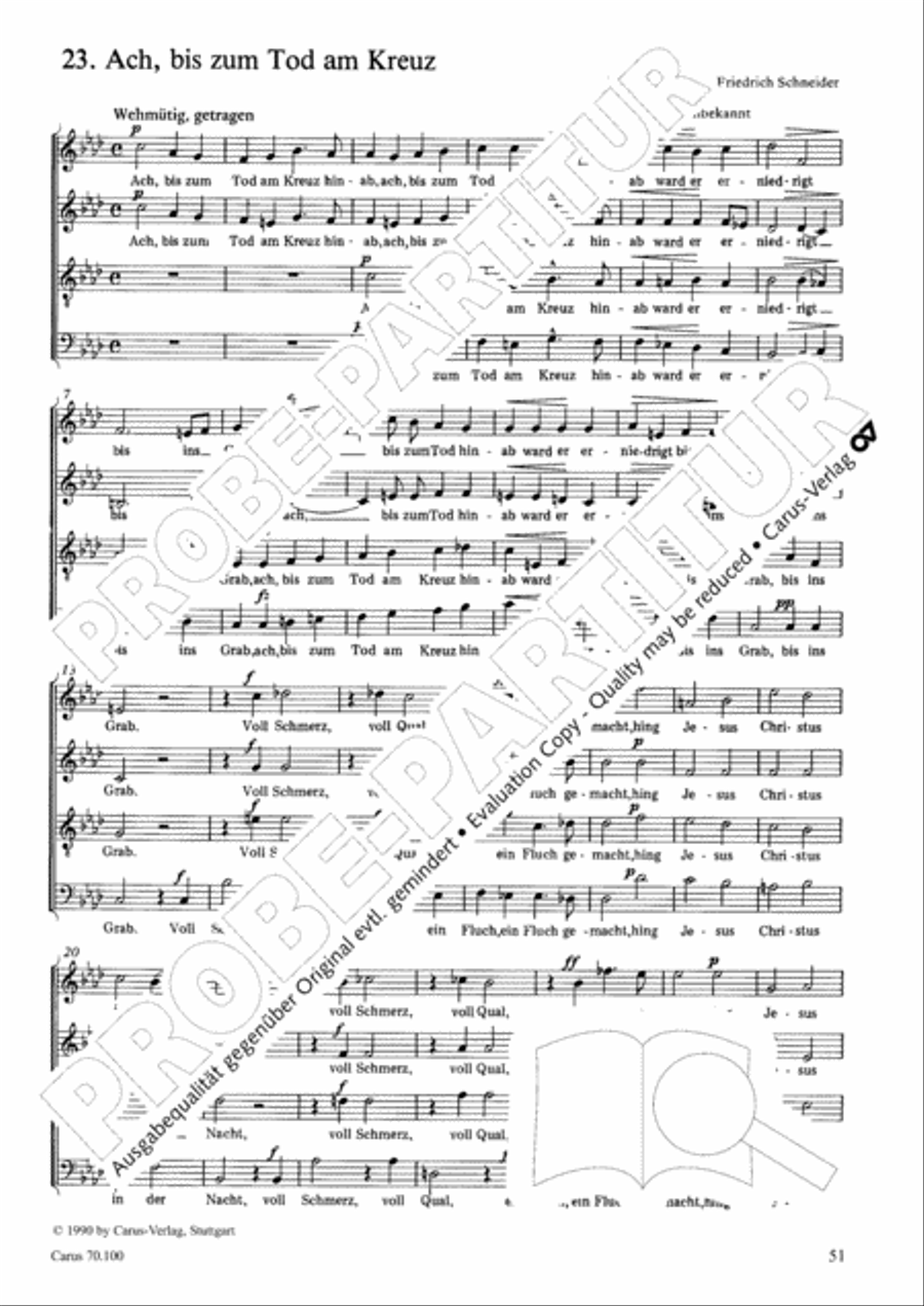 Geistliches Chorbuch der Romantik Choir scores gallery preview page 52