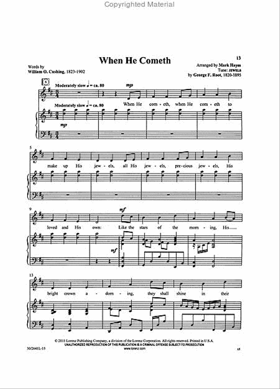 Mark Hayes: The Art of Gospel Song - Medium-high Voice High Voice scores gallery preview page 2