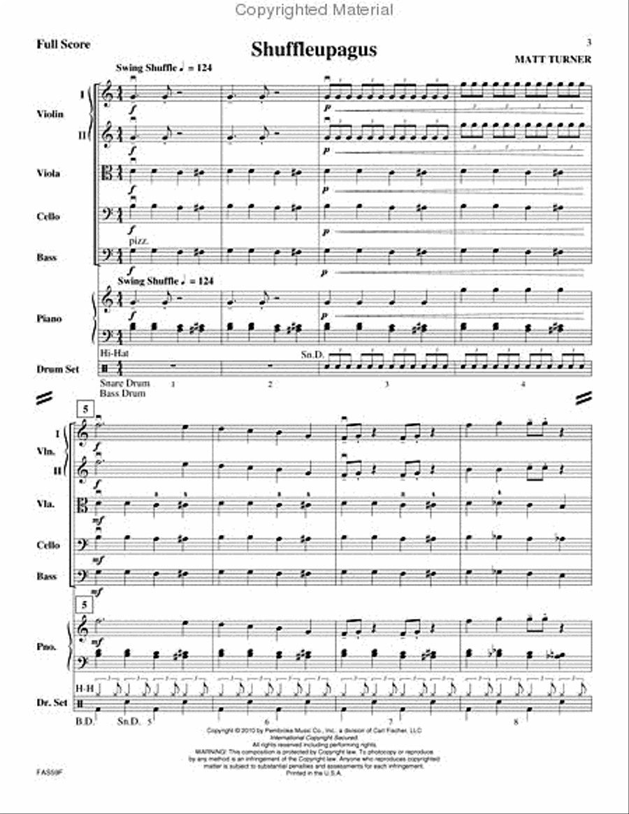 Shuffleupagus String Orchestra scores gallery preview page 2