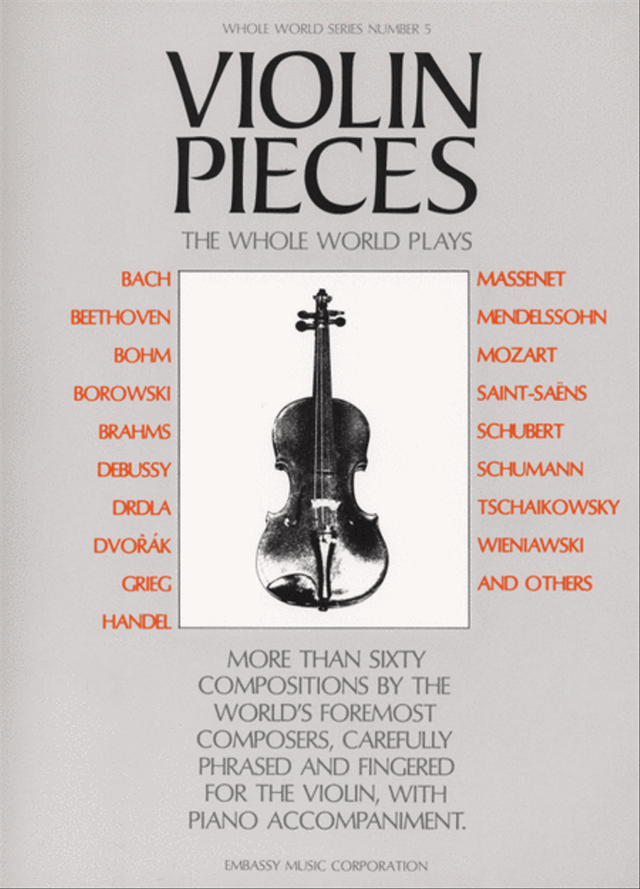 Violin Pieces the Whole World Plays Violin Solo scores gallery preview page 1