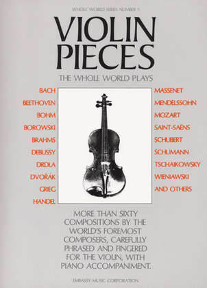 Book cover for Violin Pieces the Whole World Plays
