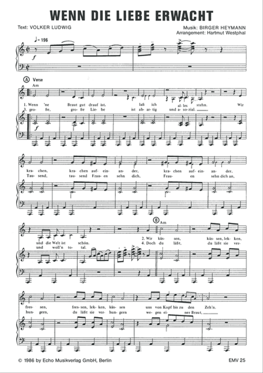 Wenn die Liebe erwacht Voice scores gallery preview page 3