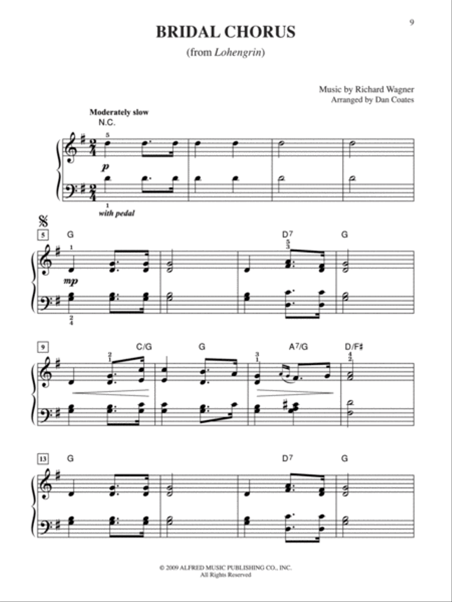 10 for 10 Sheet Music Weddings Easy Piano scores gallery preview page 7
