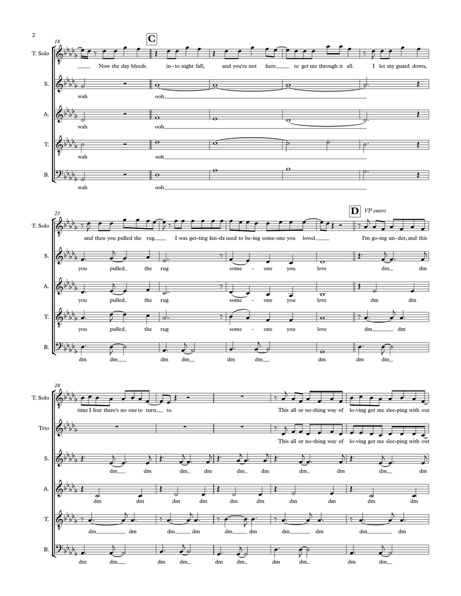 Someone You Loved Someone You Loved 4-Part scores gallery preview page 2