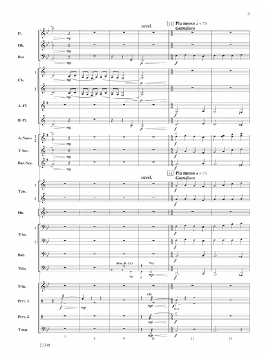 Of Times Medieval: Score Concert Band scores gallery preview page 3