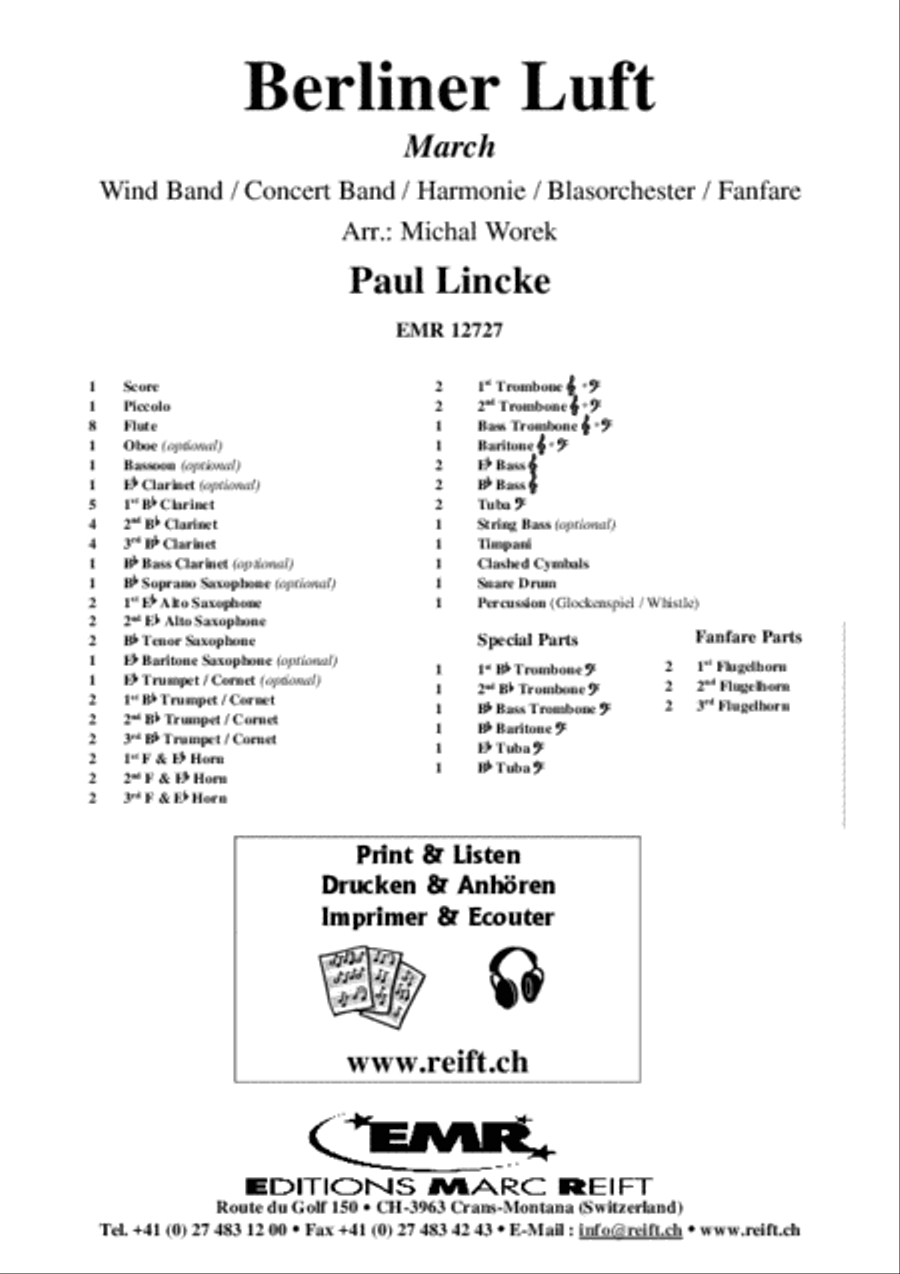Berliner Luft Berliner Luft Concert Band scores gallery preview page 2
