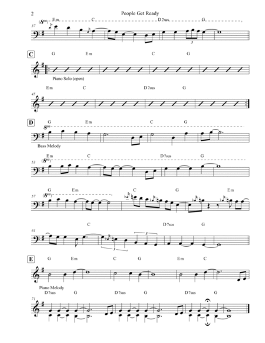 People Get Ready Piano scores gallery preview page 2