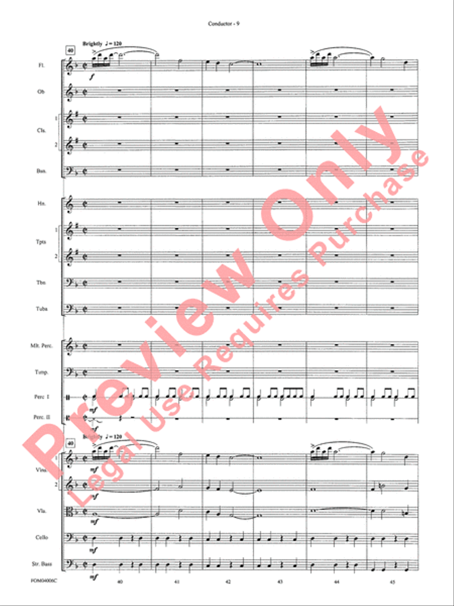 Go West! (Medley) Full Orchestra scores gallery preview page 12