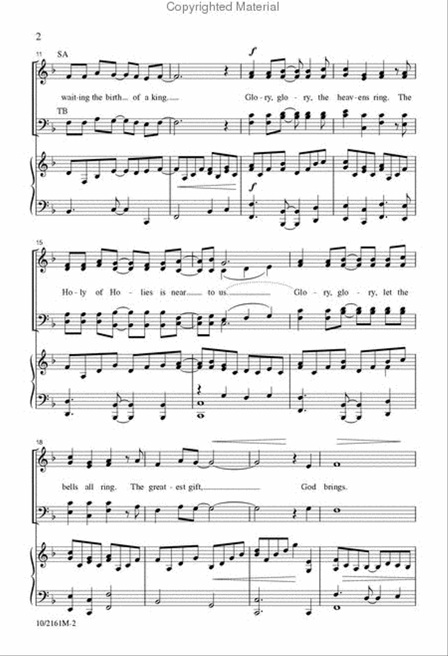 Glory, Glory! Creation Sings! 4-Part scores gallery preview page 3