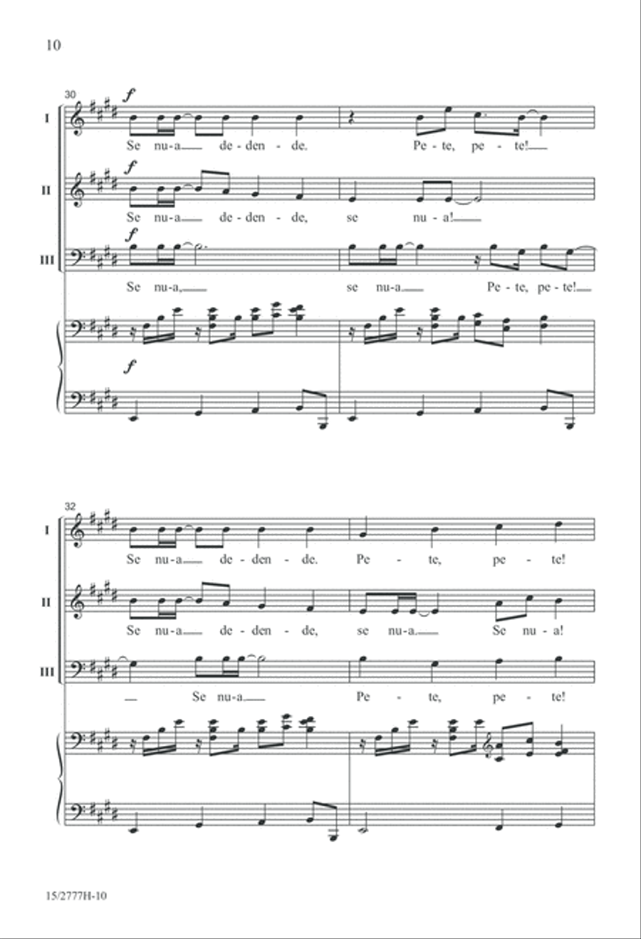 Pete, Pete! 3-Part scores gallery preview page 11