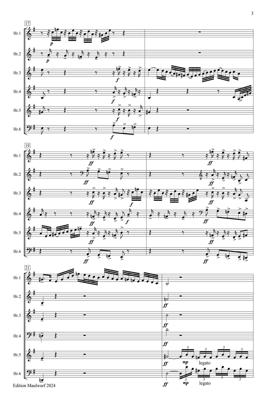 Toccata con Fuga in d Horn scores gallery preview page 3