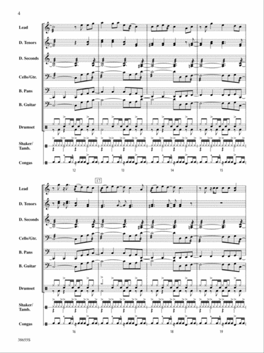Forget You: Score Forget You: Score Steel Drum Band scores gallery preview page 4