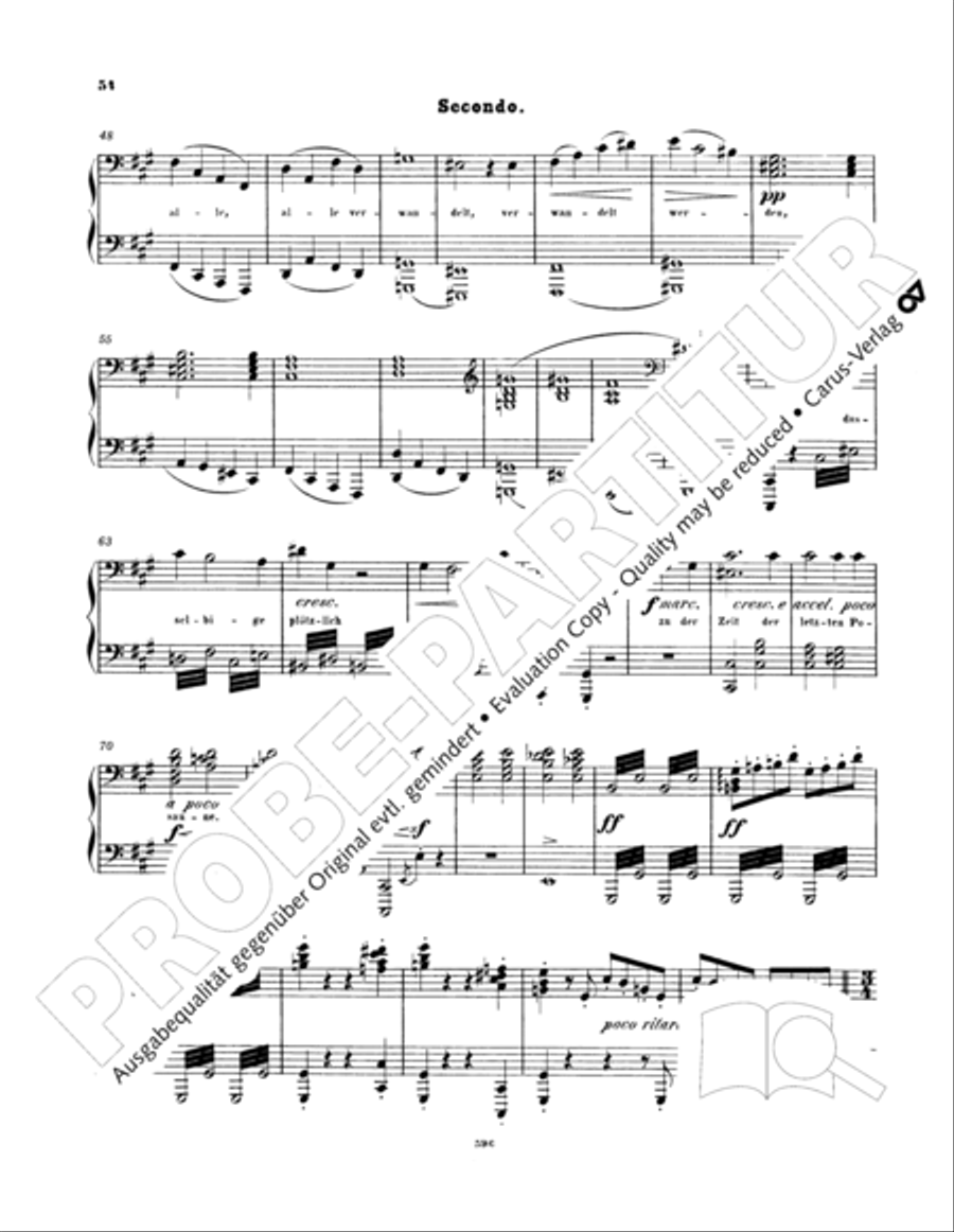 Ein Deutsches Requiem (German Requiem) Piano Duet scores gallery preview page 63