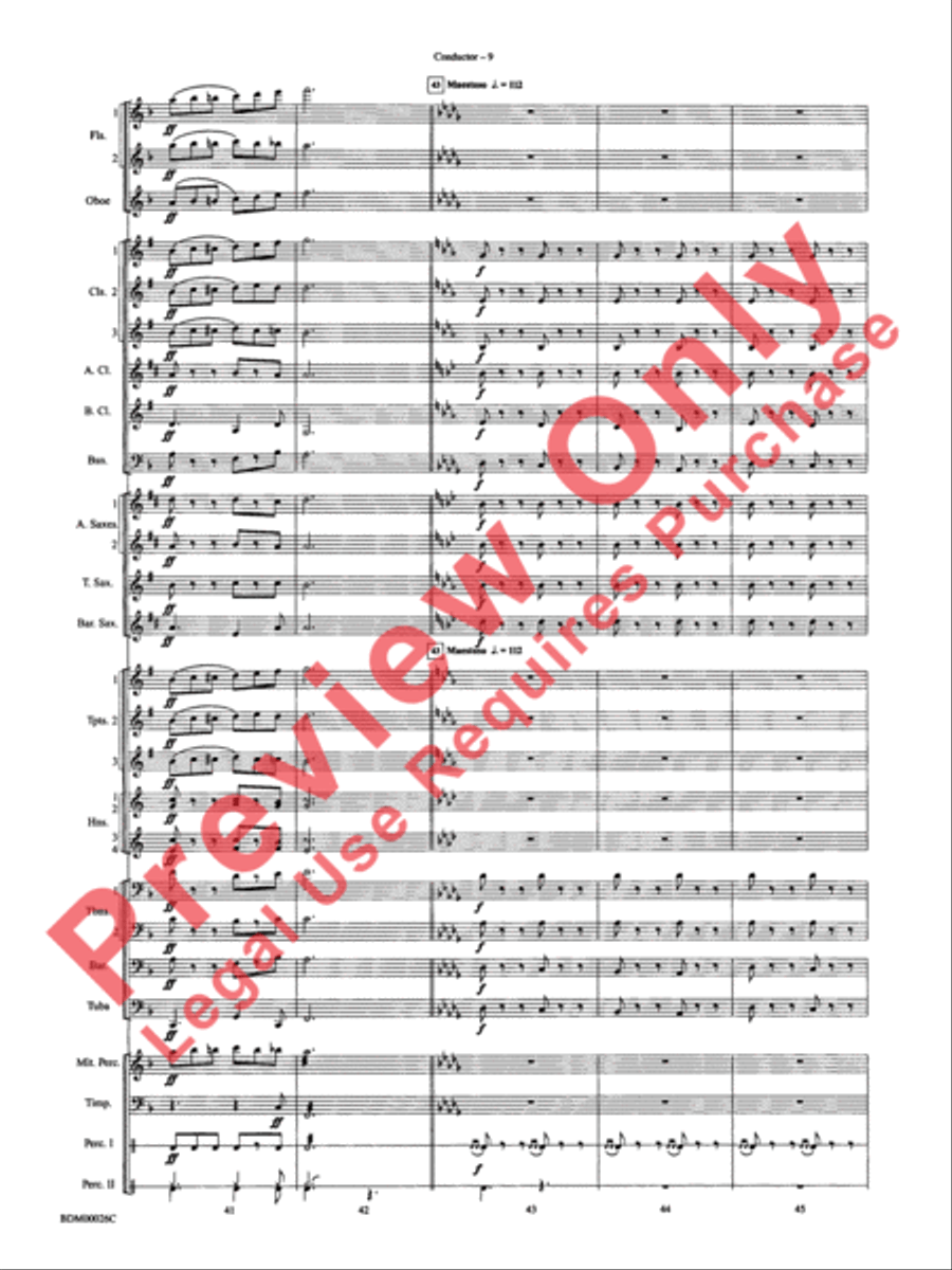 Wings and Shield Wings and Shield Concert Band scores gallery preview page 12