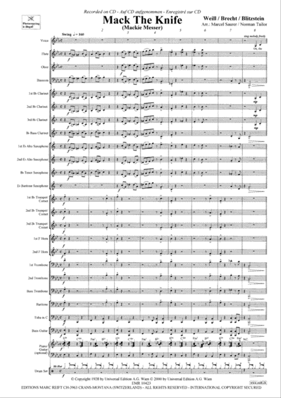 Mack The Knife Concert Band scores gallery preview page 4