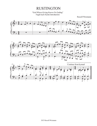 RUSTINGTON - Hymn Introduction