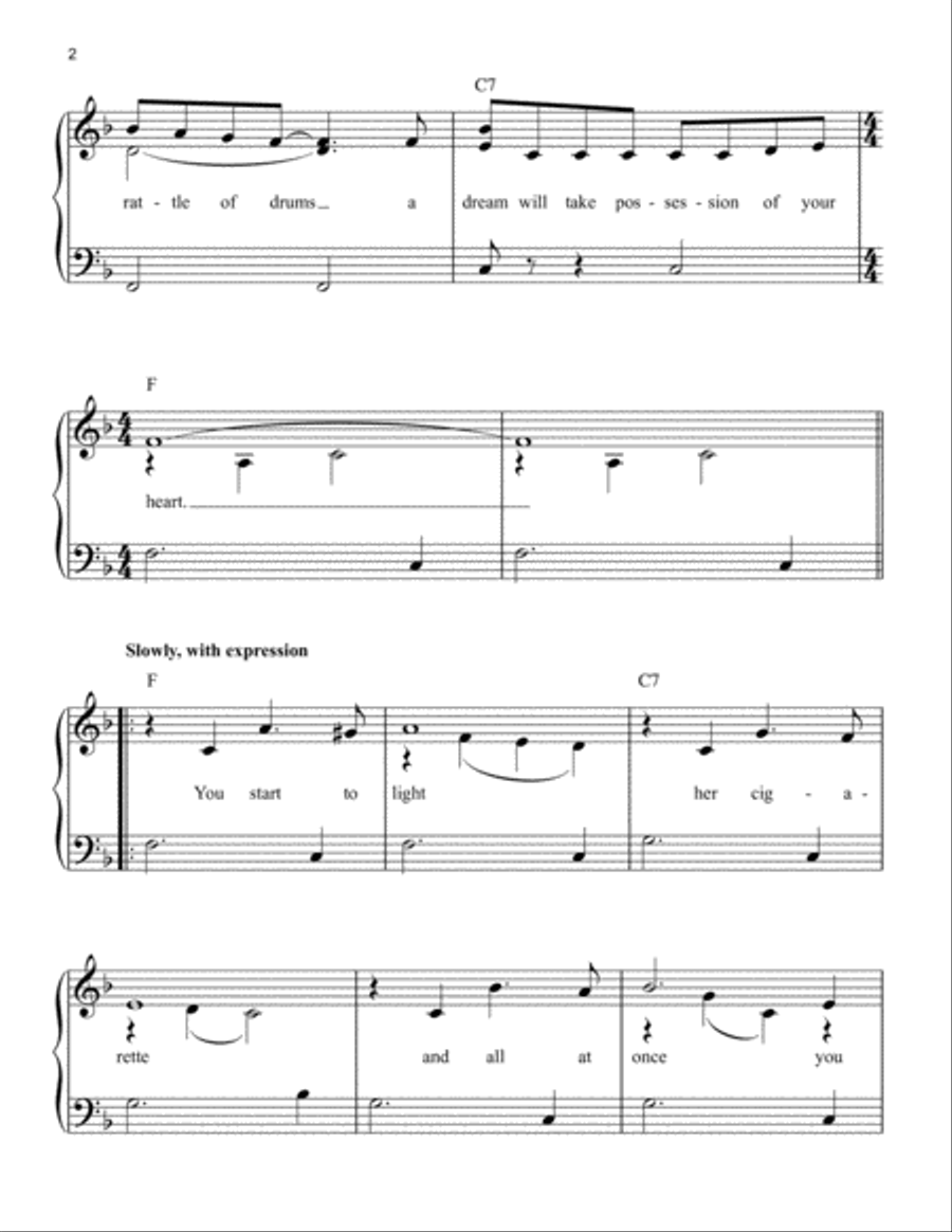 All At Once You Love Her Easy Piano scores gallery preview page 2
