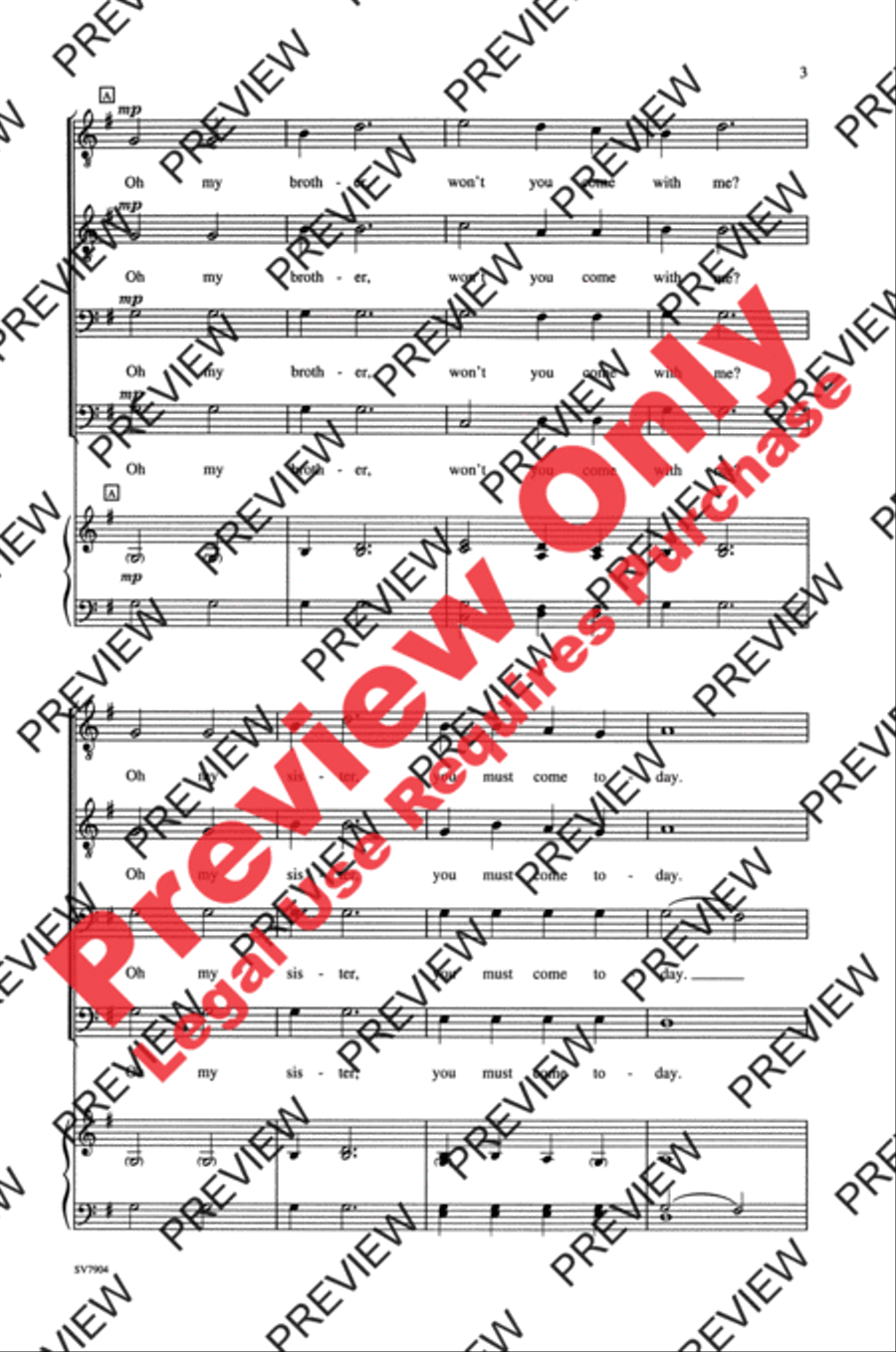 Bound for Jubilee Men's Choir scores gallery preview page 10