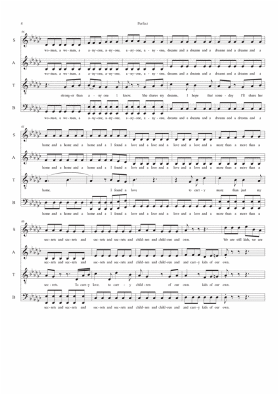 Perfect 4-Part scores gallery preview page 4