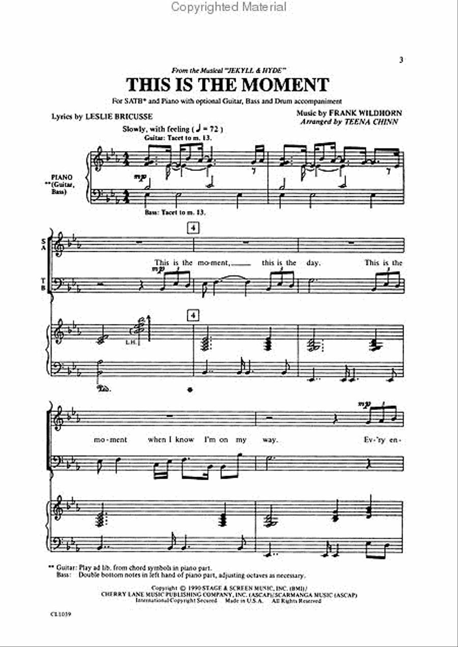 This Is the Moment 4-Part scores gallery preview page 2