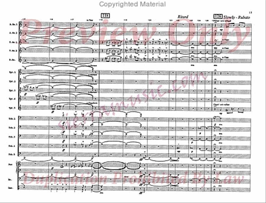 The Rise And Fall of a Short Fugue Jazz Ensemble scores gallery preview page 16