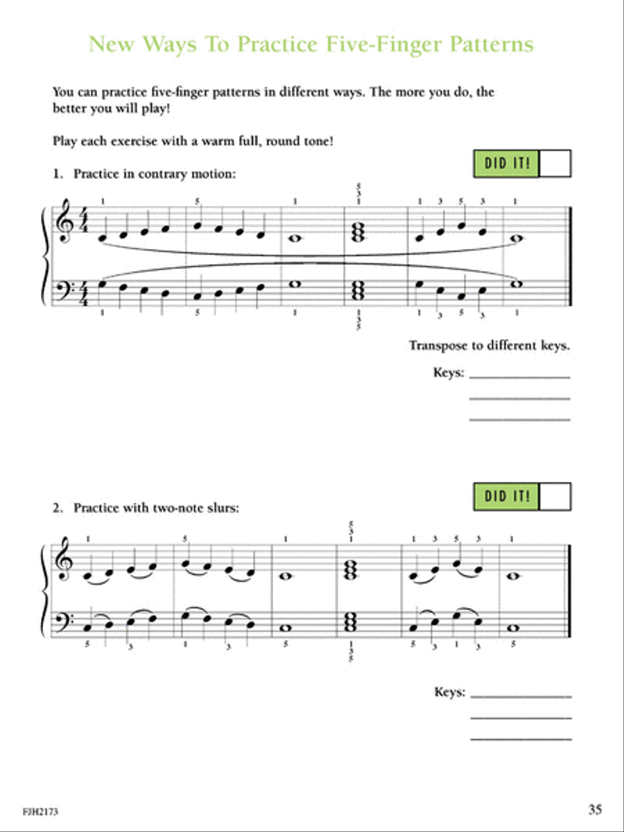Play Your Scales & Chords Every Day, Book 1 Piano Method scores gallery preview page 4