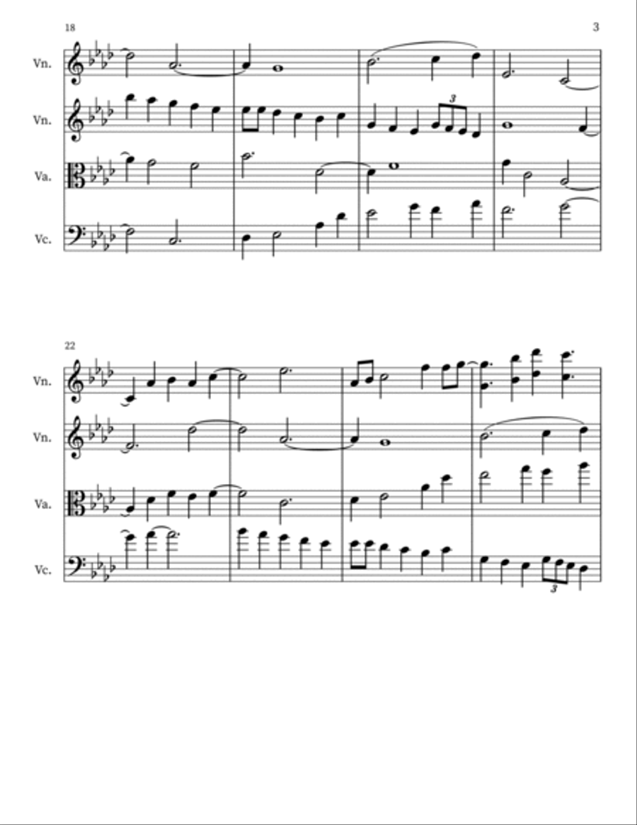 Z 37 (pas) for String Quartet String Quartet scores gallery preview page 3
