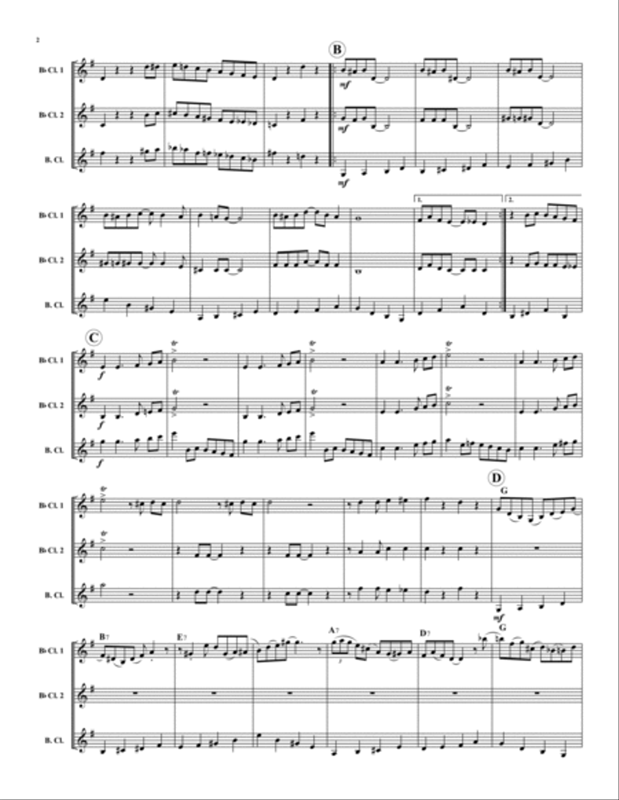 Clarinet Marmalade Clarinet Trio scores gallery preview page 2