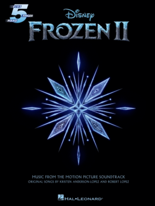 Book cover for Frozen 2 Five-Finger Piano Songbook