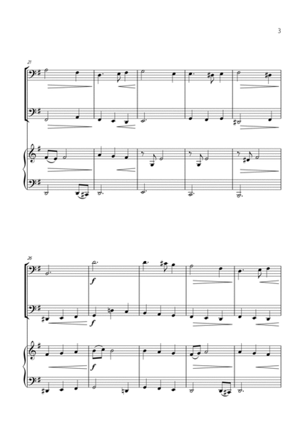 "Green Sleeves" - Beautiful easy version for TUBA DUET and PIANO image number null