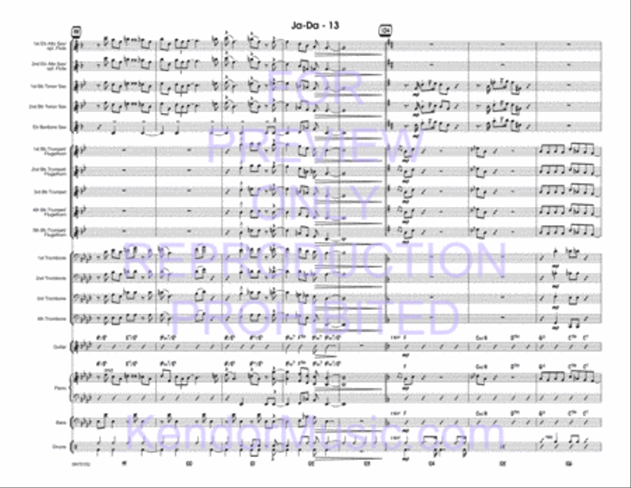 Ja-Da Jazz Ensemble scores gallery preview page 14