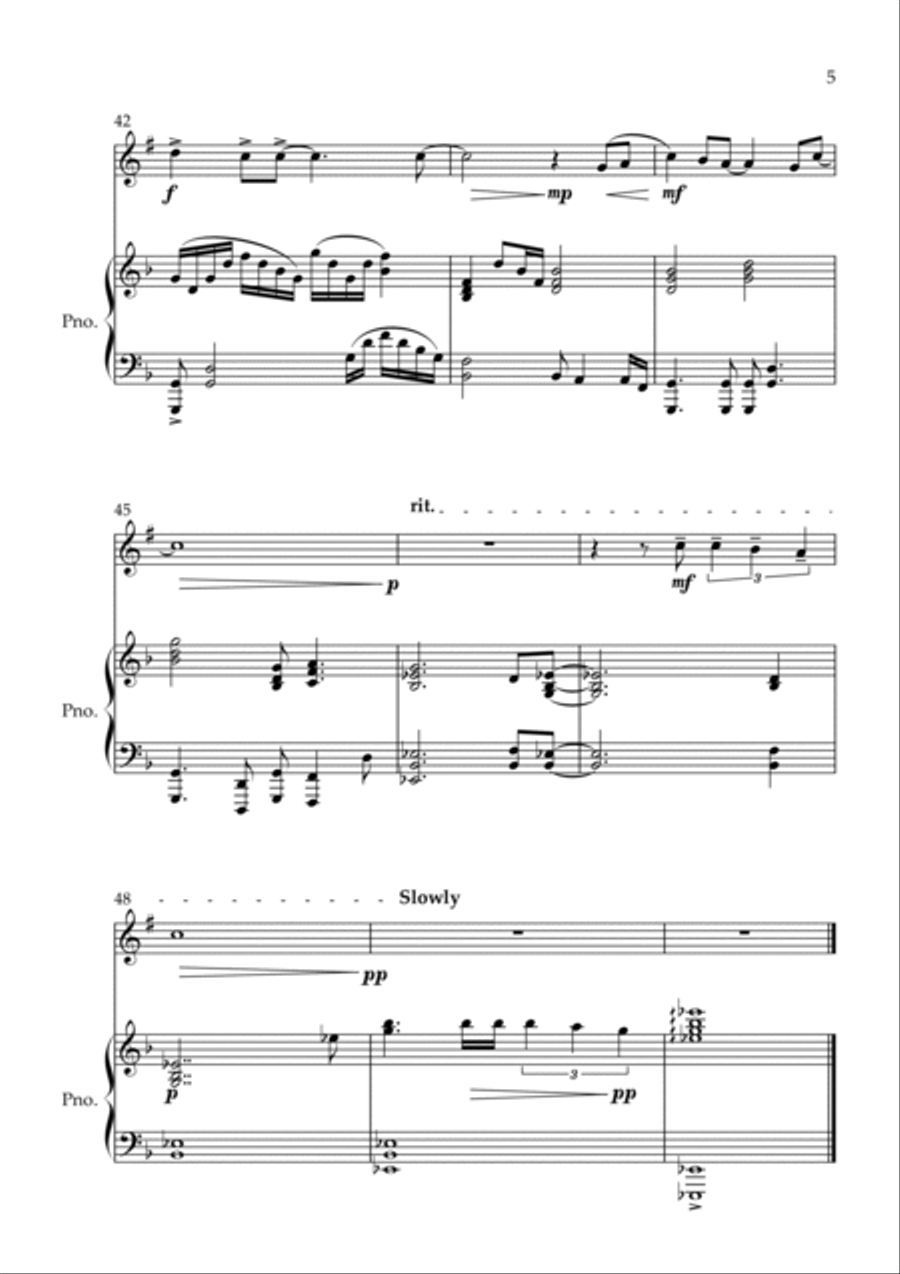 Sweet Victory Solo for Bb Piano scores gallery preview page 5