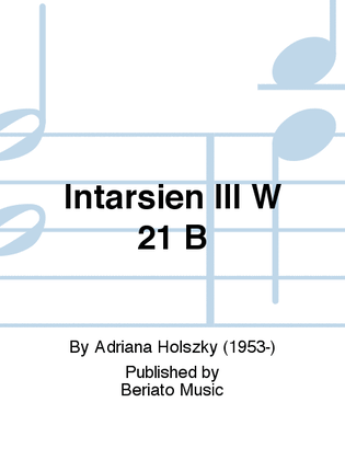 Book cover for Intarsien III W 21 B